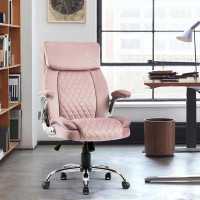 Tryimagine Swivel Office Room Chair Executive Desk Chair Velvet