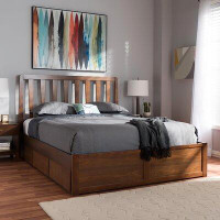 Foundry Select Brettney Queen Tufted Upholstered Storage Platform Bed