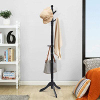 Red Barrel Studio Entryway Height Adjustable Coat Stand with 9 Hooks And Stable Tri-Legged Base