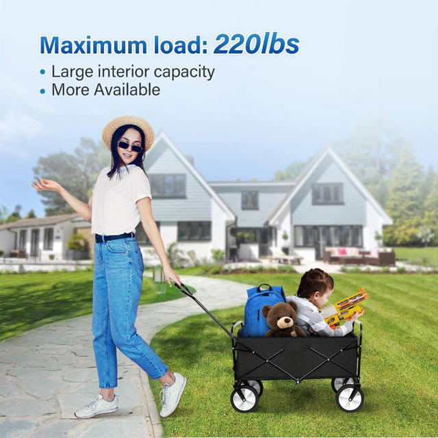 HUGE Discount! Collapsible Outdoor Folding Garden, Wagon Cart, Heavy Duty | FAST, FREE Delivery in Other - Image 2