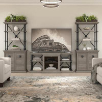 Laurel Foundry Modern Farmhouse Laurel Foundry Modern Farmhouse Coliseum Living Room Set With 60W TV Stand And Two Bookc
