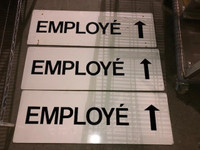 Panneau, affiche, enseigne Employé ---- Employee signs