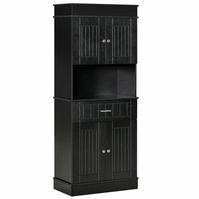 Kitchen Cupboard 29.25" x 15.5" x 72" Black in Storage & Organization - Image 2