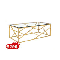 Gold Glass Coffee Table Sale !!!