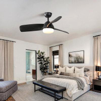 Wrought Studio 42" Ceiling Fan With Remote Control And LED Light