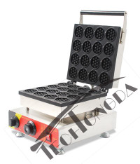 110V Waffle Stick Maker Mini Round 16pcs Commercial Nonstick Baker Machine 153098