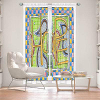 East Urban Home Lined Window Curtains 2-panel Set for Window Size 40" x 52" by Marley Ungaro - Hope