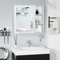 Mirror Cabinet 31.5"x5"x27.5" White