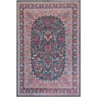 Mansour Kerman One-of-a-Kind Handmade 6'9" x 10'4" Area Rug in Purple/Pink/Blue