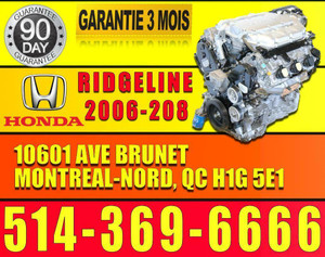 Moteur Honda Pilot Odyssey Ridgeline 3.5 2006 2007 2008, 06 07 08 09 Honda Pilot Odyssey Ridgeline Engine J35A V6 City of Montréal Greater Montréal Preview