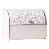 Bungalow Rose Bread Box in Rustic White