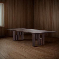 PEPPER CRAB Pine Solid Wood Dining Table