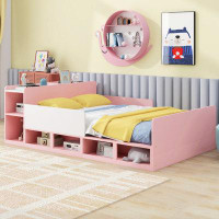 Isabelle & Max™ Wood Full Size Platform Bed With Storage Headboard
