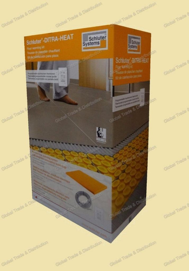 Schluter Systems Ditra Heat Floor Heating Kit DHEKRT12040 / DHEKRT12056, DHEKRTW12040 / DHEKRTW12056 in Heating, Cooling & Air