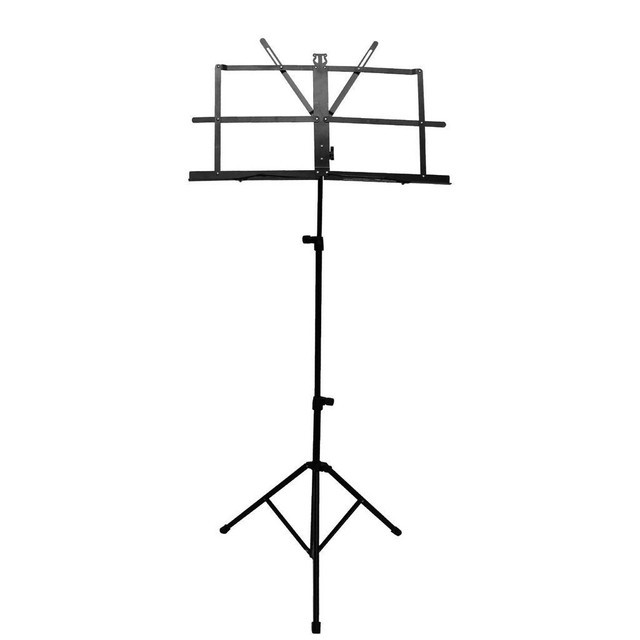 Sheet Music Stand Holder/Portable Folding Music Stand Super Sturdy Adjustable Height Tripod Base Metal Music Stand Light in Other - Image 2