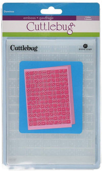Cuttlebug 2000206 5-Inch-by-7-Inch Embossing Folder, Dominos