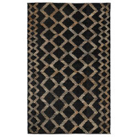 Villa by Classic Home Katerina Black/Natural Handwoven Area Rug by Kosas Home