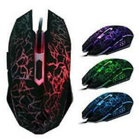 GAMING MOUSE 6-BUTTON COLORFUL BACKLIGHT 1600DPI OPTICAL USB WIRED - BRAND NEW $14