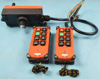 2 Transmitters 8 Channels Hoist Crane Radio Remote Controller system(#190080)