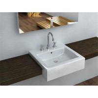 Cantrio Koncepts PS-1919 China Semi Recessed Sink