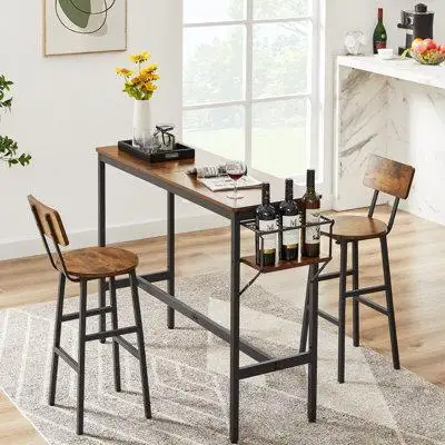 Elevate your dining experience with this elegant and functional dining table set. Crafted with high-...