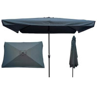 Arlmont & Co. 120'' x 78'' Rectangular Beach Umbrella