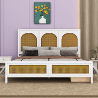 Bay Isle Home™ Gardendale Queen Size Wood Storage Platform Bed with 2 Drawers