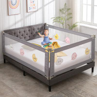 Isabelle & Max™ Achilleus Bed Rail for Toddlers,3 Pieces Extra Long Baby Bed Rail Guard for Kids, All-Round Sturdy Bed F