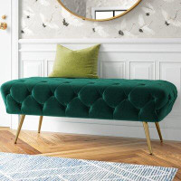 Willa Arlo™ Interiors Barnsdall Velvet Upholstered Bench