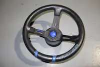 JDM Deep Dish MOMO Steering Wheel Nissan Hub G35 350z 240sx Silvia GTR Pulsar