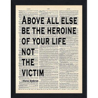 Made in Canada - Trinx "Not the Victim" Framed Textual Art