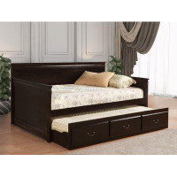 Canora Grey Estephany 81" Length Solid Wood Daybed With Trundle