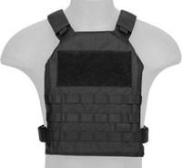 Lancer Tactical® Black Plate Paintball Carrier Vest