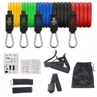 NEW EXERCISE RESISTANCE BAND SET 50 LBS S3053