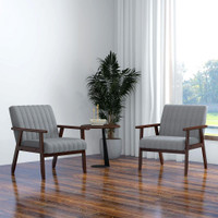Accent Chairs 26" W x 29.3" D x 29.7" H Grey