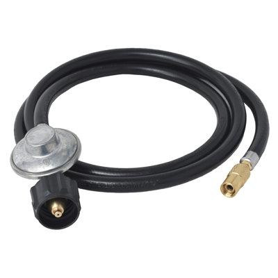 Flame King 6-Ft Propane Regulator Hose Adapter Connects to 20Lb Tank for Flame King Blackstone Griddle in Other