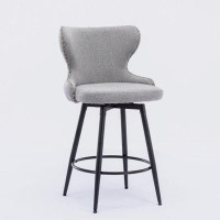 House of Hampton Counter Height 25" bar chairs,180° Swivel Bar Stool Chair for Kitchen
