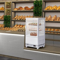 Euker 2.1 Cu.Ft Commercial Refrigerated Cake Display With LED Lighting, Countertop Display Refrigerator