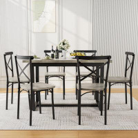 17 Stories 7-Piece Dining Table Set