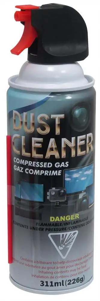 DUST CLEANER® COMPRESSED AIR CANS PRESSURIZED AIR HELPS BLOW DUST AND DIRT AWAY! It is essential to...