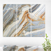 Made in Canada - East Urban Home 'Colourful rock background' Stone Photographic on Wrapped Canvas set - 36x28 - 3 Panels