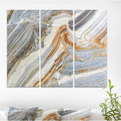 Made in Canada - East Urban Home 'Colourful rock background' Stone Photographic on Wrapped Canvas set - 36x28 - 3 Panels in Painting & Paint Supplies