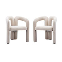 Hokku Designs Barrel Side Chairs Kitchen Armchair For Living Room 2Pc