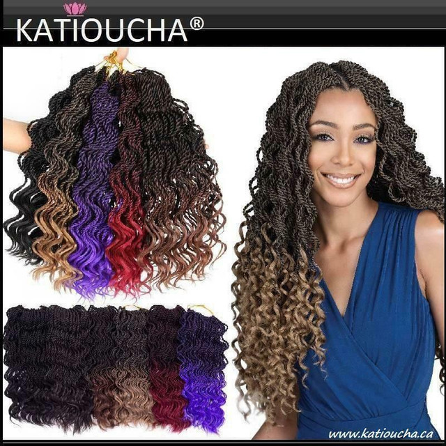 Crochet Hair Extensions; Twist, Faux Locs, Marley,Box braid,Jamaican Bounce Jumpy Wand Curl, Dreadlocks,Goddes Locs... in Other - Image 4