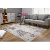 17 Stories Ivory And Beige Abstract Diamonds Area Rug