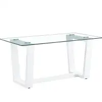 Ivy Bronx Modern Dining Table, Dining Table, Glass Dining Table