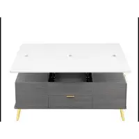 MR Modern Lift Top Coffee Table Multi Functional Table with Drawers WQLY322-WF307471AAG