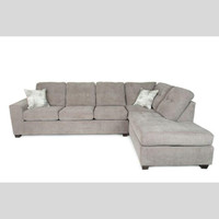 Grey Fabric Canadian Made Sectional Sofa