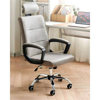 WONERD 42.13" LightGray Solid back Office chair