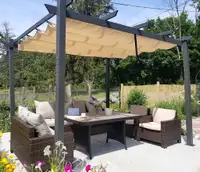 Outdoor Pergola Sun Canopy Patio Gazebo Garden Porch Beach Pavilion